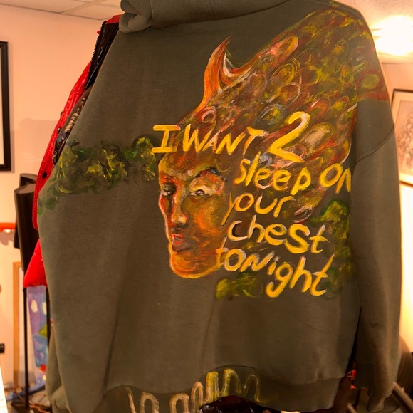 Customized one size, oversized hoodie “Daydreaming in the middle of the ocean” - Picture 7 of 7
